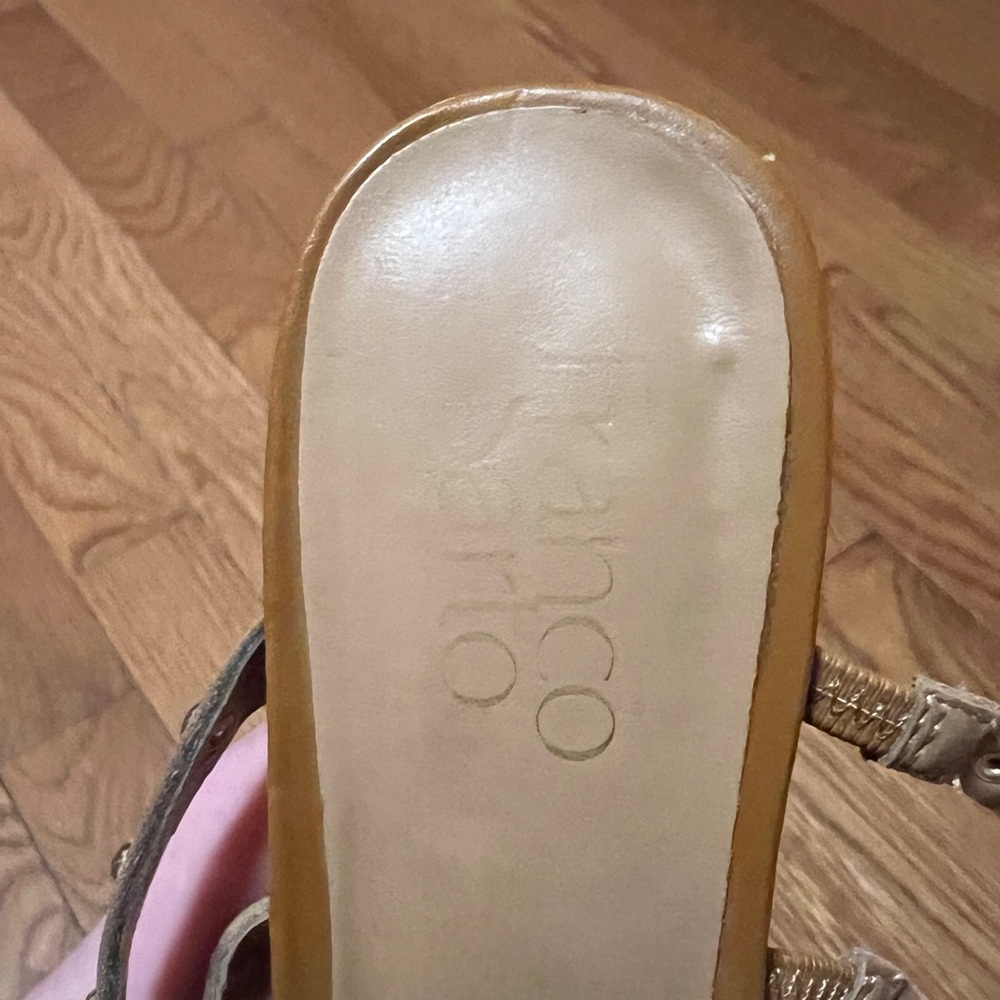 Franco Sarto Strappy Studded High Heel Shoes Sandals - Picture 10 of 12